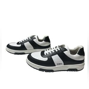 The Kooples NIB Men's Leather Sneaker Black/White in‎ Size FR 43/US 10MSRP $320